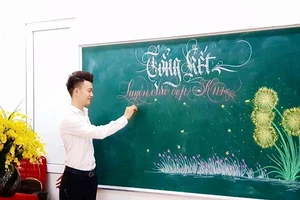 Độc đáo biệt tài vẽ tranh bằng phấn của chàng trai 9x khiến người xem mê mẩn 