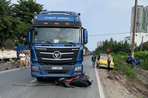 1 đại úy bị nạn gần trụ sở Công an quận 2