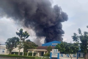 Cháy lớn tại Khu chế xuất Linh Trung 1, TP.HCM