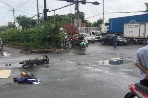 Hình sự truy tìm xe container tông chết người rồi bỏ chạy