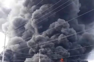 Cháy nhà xưởng làm đồ trang trí Noel ở quận 9