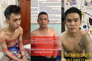 Công an quận Tân Bình vừa triệt phá băng nhóm chuyên trộm xe máy xịn trên địa bàn TP.HCM. Ảnh: TS