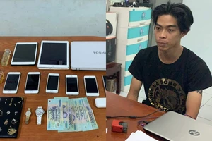 Công an TP Thủ Đức vừa bắt giữ kẻ trói người cướp tài sản tại phường Thảo Điền. Ảnh: CM