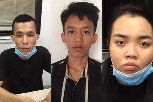 Hưng, Phượng, Đạt bị công an bắt giữ. Ảnh: CACC