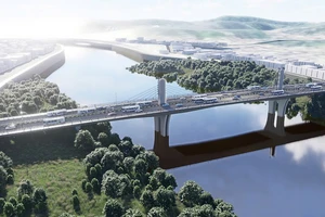 Khởi công xây dựng cầu đường bộ qua sông Hồng biên giới Việt - Trung