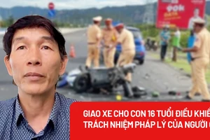 Pháp lý vụ cha giao ôtô cho con 16 tuổi điều khiển, tông hàng loạt xe máy