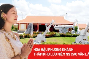 Video: Hoa hậu Phương Khánh thăm khu lưu niệm Nhạc sĩ Cao Văn Lầu