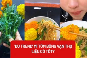Bác sĩ nói gì trước trào lưu ăn mì tôm cùng bông vạn thọ?