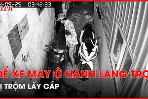 Bình Dương: Nhiều người để xe ở hành lang nhà trọ bị lấy trộm