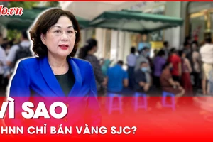 Thống đốc Nguyễn Thị Hồng lý giải nguyên nhân NHNN chỉ bán chứ không mua vàng miếng SJC