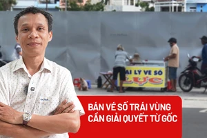Xử lý hành vi bán vé số trái vùng sao cho hiệu quả?