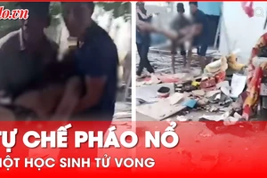Tự chế pháo nổ tại nhà, một học sinh tử vong