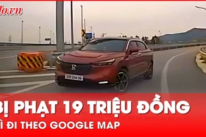 Video: Nữ tài xế đi ngược chiều tại đường dẫn ra cao tốc do chạy theo Google map