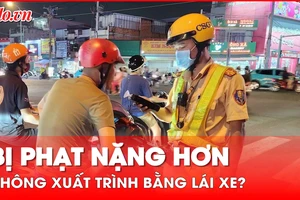 Không xuất trình bằng lái xe khi vi phạm: Bị phạt nặng hơn