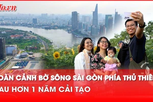 Video: Toàn cảnh bờ sông Sài Gòn phía Thủ Thiêm sau hơn 1 năm cải tạo