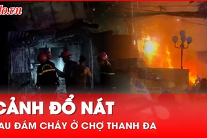 Video: Cháy kinh hoàng tại chợ Thanh Đa, TP.HCM