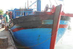 Lửa thiêu rụi làm chìm 3 tàu cá, 4 chiếc bị hư hỏng 