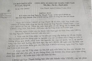 Đình chỉ chủ tịch xã vi phạm quản lý đất dự định đặc khu