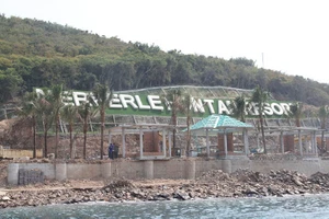 Phạt chủ đầu tư xây dựng không phép trên đảo Hòn Tằm 