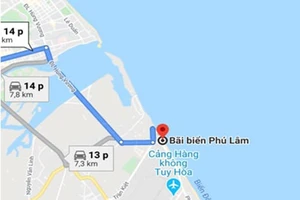 Google Maps sửa thông tin ghi sai về bãi biển Phú Lâm 