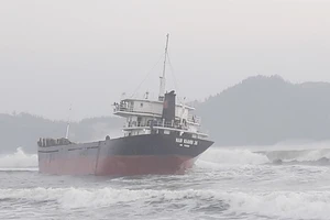 Cứu 10 thuyền viên trên tàu hàng bị nạn