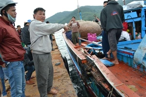 Tan hoang tàu cá bị tàu nước ngoài đâm nát trên biển