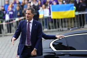 Thủ tướng Bỉ - ông Alexander De Croo tại hội nghị thượng đỉnh ở thủ đô Prague (CH Czech). Ảnh: AP