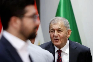 Tổng thống mới đắc cử của Iraq - ông Abdul Latif Rashid tại Quốc hội Iraq ở thủ đô Baghdad (Iraq) ngày 13-10. Ảnh: REUTERS