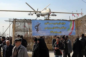 Máy bay không người lái Shahed 129 của Iran. Ảnh: AFP