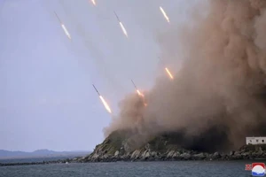 Triều Tiên tập trận quân sự tại một địa điểm không được tiết lộ ở Triều Tiên vào ngày 6-10 năm 2022. Ảnh: KCNA