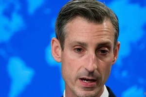 Phát ngôn viên Bộ Ngoại giao Mỹ Ned Price trong một cuộc họp báo ở thủ đô Washington D.C. (Mỹ) ngày 10-3. Ảnh: REUTERS