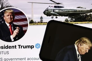 Tài khoản Twitter của cựu Tổng thống Mỹ Donald Trump. Ảnh: ANADOLU AGENCY