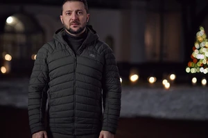 Tổng thống Ukraine Volodymyr Zelensky gửi thông điệp Giáng sinh đến người dân nước này ngày 24-12. Ảnh: UKRINFORM