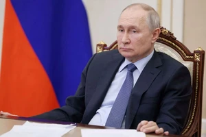 Tổng thống Nga Vladimir Putin tại một cuộc họp ở thủ đô Moscow (Nga) ngày 17-3. Ảnh: SPUTNIK