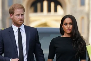 Hoàng tử Harry và vợ là Công nương Meghan. Ảnh: PA