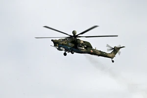 Trực thăng quân sự Mi-28 của Nga. Ảnh: SPUTNIK