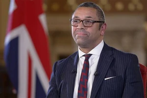 Ngoại trưởng Anh James Cleverly. Ảnh: BBC
