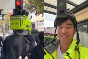 Sốt hình ảnh chàng shipper cưỡi ngựa giao hàng