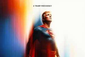Nhà Trắng đăng ảnh ông Trump hóa thân thành 'Superman'
