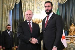 Ông Putin tiếp Tổng thống Syria al-Sharaa tại Moscow