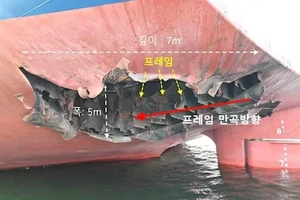 Hàn Quốc: Tàu hàng cháy ở eo biển Hormuz là do ‘vật thể lạ’ tấn công