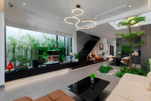 Cách bố trí ba lớp ánh sáng, nhà đẹp chuẩn resort