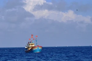 Cứu tám ngư dân bị sóng đánh vỡ tàu ở Trường Sa