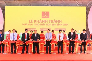 Khánh thành Nhà máy thép Hoa Sen Bình Định