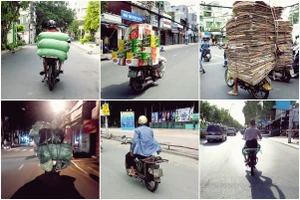 Ảnh vui 'người vận chuyển' Sài Gòn