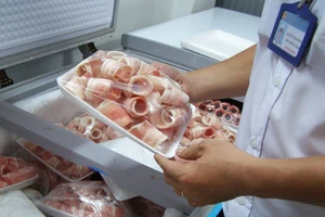 Cả tấn thịt không nguồn gốc đóng gói đẹp mắt chuẩn bị vào quán