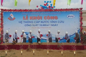 Khởi công nhà máy cấp nước 15.000 m3/ngày