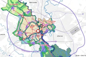 Hình hài 3 TP Tây, Nam, Bắc thuộc TP.HCM trong tương lai