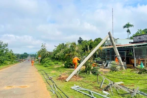 Ngành điện nói gì việc hàng loạt trụ điện gãy đôi sau cơn mưa? 