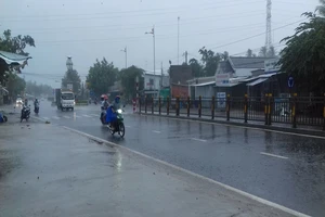 Nhiều nơi ở miền Tây đón cơn mưa giải hạn